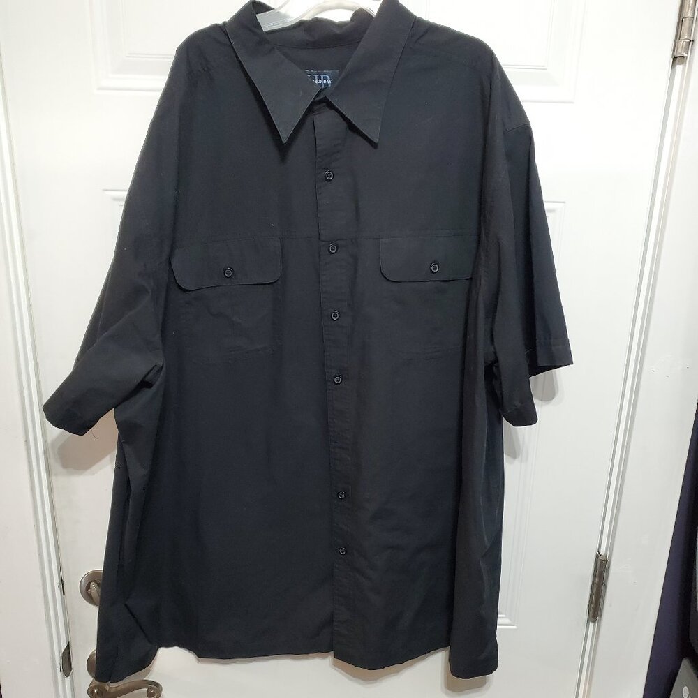 HARBOR BAY Men's Black Short Sleeve Shirt Size 3XL